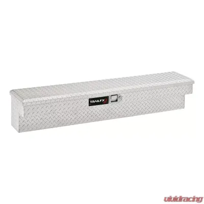 TrailFX Side Mount Sgl Lid Dia Tread Bright Pol 16 Gauge Alum 72x11.25x11 - 160721